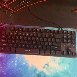 Computer desk placemat mouse and keyboard